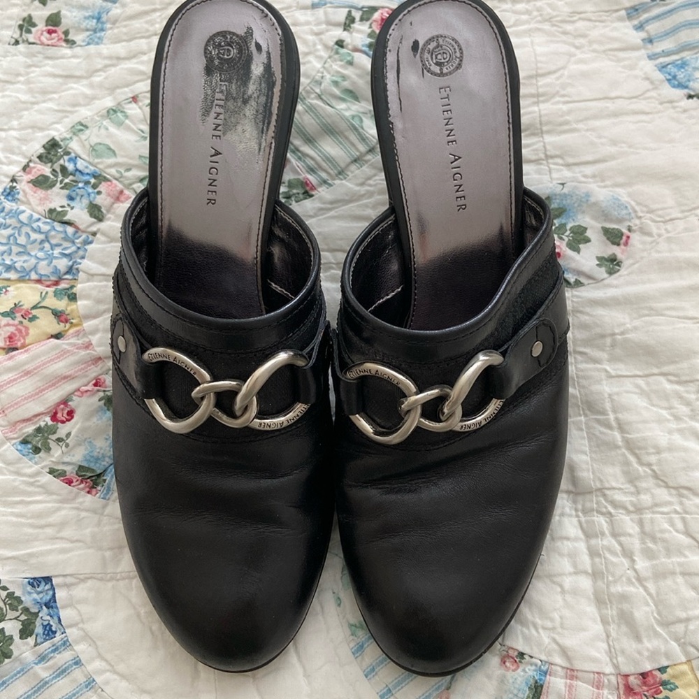 EUC Etienne Aigner Mule Pumps Sz 9